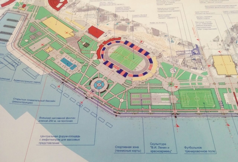 План реконструкции набережной в Хабаровске