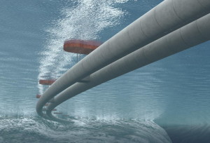 Первый в мире погружной плавучий туннель