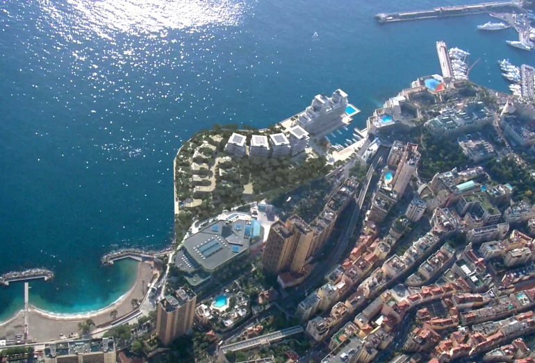 Визуализация проекта по созданию искусственной территории в Монако